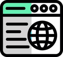 Web Browser Vector Icon Design