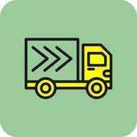 Delivery Truck Vector Icon Design