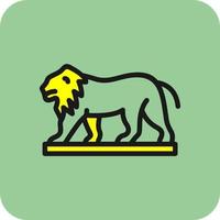 diseño de icono de vector de león