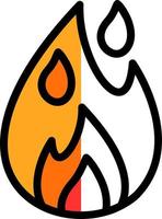 diseño de icono de vector de fuego