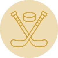 diseño de icono de vector de hockey sobre hielo