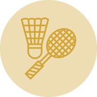 Badminton Vector Icon Design