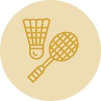 Badminton Vector Icon Design