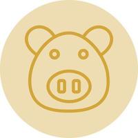 Pig Vector Icon Design
