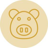 Pig Vector Icon Design