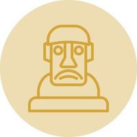 diseño de icono de vector moai