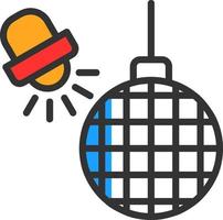 diseño de icono de vector de luces de discoteca