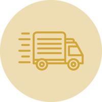 Delivery Truck Vector Icon Design