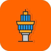 Control Tower Vector Icon Design