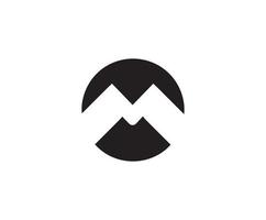 letra metro logo. metro logo icono gratis vector