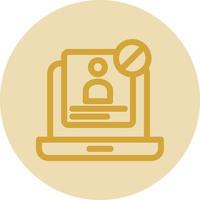 Unauthorized Vector Icon Design