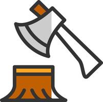 Deforestation Vector Icon Design