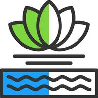 Water Lily Vector Icon Design