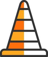 Traffic Cone Vector Icon Design