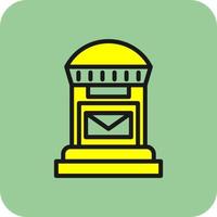 Postbox Vector Icon Design