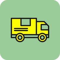 Delivery Truck Vector Icon Design