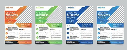 Brochure template layout design. Corporate business annual report, catalog, magazine, flyer mockup. Creative modern bright concept circle round shape vector