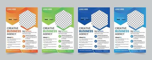 Brochure template layout design. Corporate business annual report, catalog, magazine, flyer mockup. Creative modern bright concept circle round shape vector