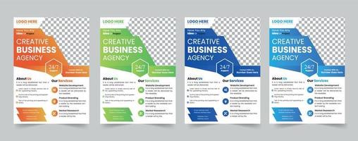 Brochure template layout design. Corporate business annual report, catalog, magazine, flyer mockup. Creative modern bright concept circle round shape vector