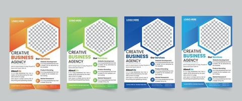 Brochure template layout design. Corporate business annual report, catalog, magazine, flyer mockup. Creative modern bright concept circle round shape vector