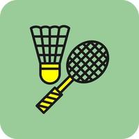 Badminton Vector Icon Design