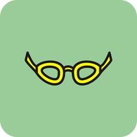 diseño de icono de vector de gafas de natación