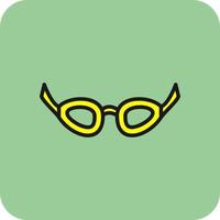 Swimming Glasses Vector Icon Design