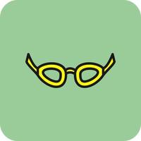 Swimming Glasses Vector Icon Design