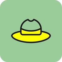 diseño de icono de vector de sombrero