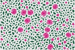 floral ornament pattern in colorful flat design for gift wrapping, vector stock