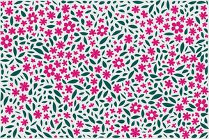 floral ornament pattern in colorful flat design for gift wrapping, vector stock