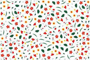 floral ornament pattern in colorful flat design for gift wrapping, vector stock