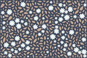 floral ornament pattern in colorful flat design for gift wrapping, vector stock