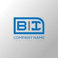 BII letter logo creative design. BII unique design. vector