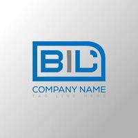 bil letra logo creativo diseño. bil único diseño. vector