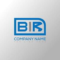 BIR letter logo creative design. BIR unique design. vector