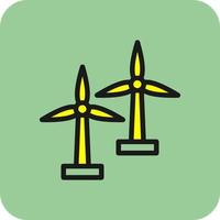 Windmill Vector Icon Design