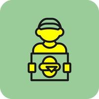 Delivery Man Vector Icon Design