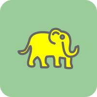 diseño de icono de vector de mamut