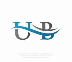 Letter U B Linked Logo vector