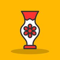 diseño de icono de vector de florero