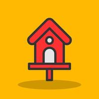 Bird House Vector Icon Design
