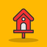 Bird House Vector Icon Design