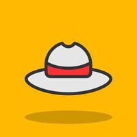 diseño de icono de vector de sombrero