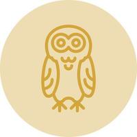 Snowy Owl Vector Icon Design