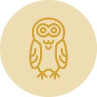 Snowy Owl Vector Icon Design