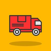 Delivery Truck Vector Icon Design