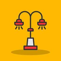 Street Lamp Vector Icon Design