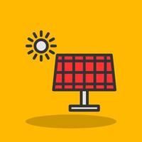 Solar Panel Vector Icon Design