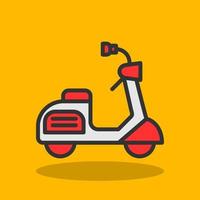 diseño de icono de vector de scooter